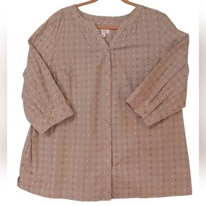 D&Co Elegant Beige Button Down Shirt